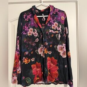 Soma Cool Nights Notch collar pajama top